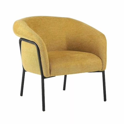 Fotel tapicerowany CLOLVER BREGO curry