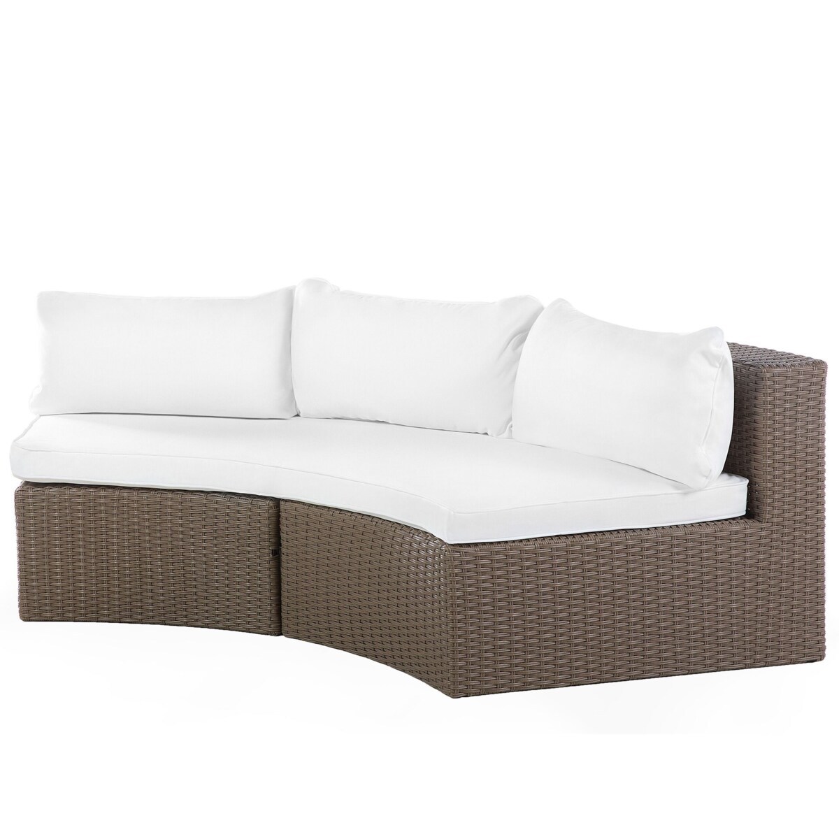 Zestaw ogrodowy z technorattanu 9-osobowy brązowy SEVERO