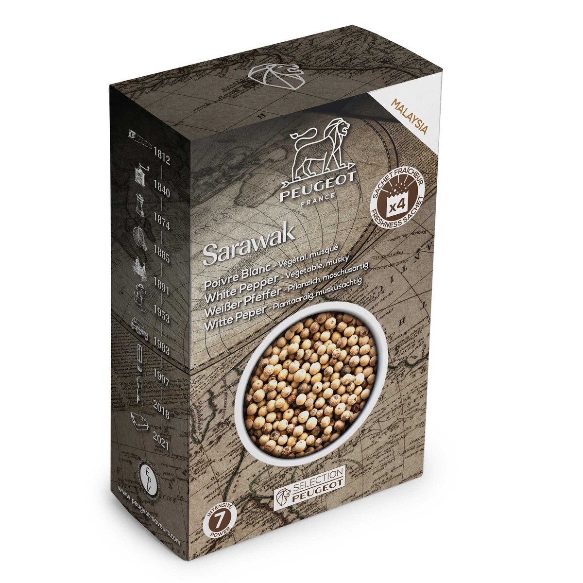 SARAWAK Pieprz biały Malezja 80 g / PEUGEOT