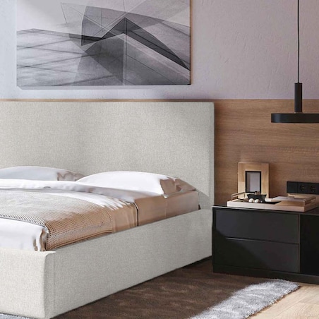 Mesonica Łóżko Bufo, jasny beż 140x200