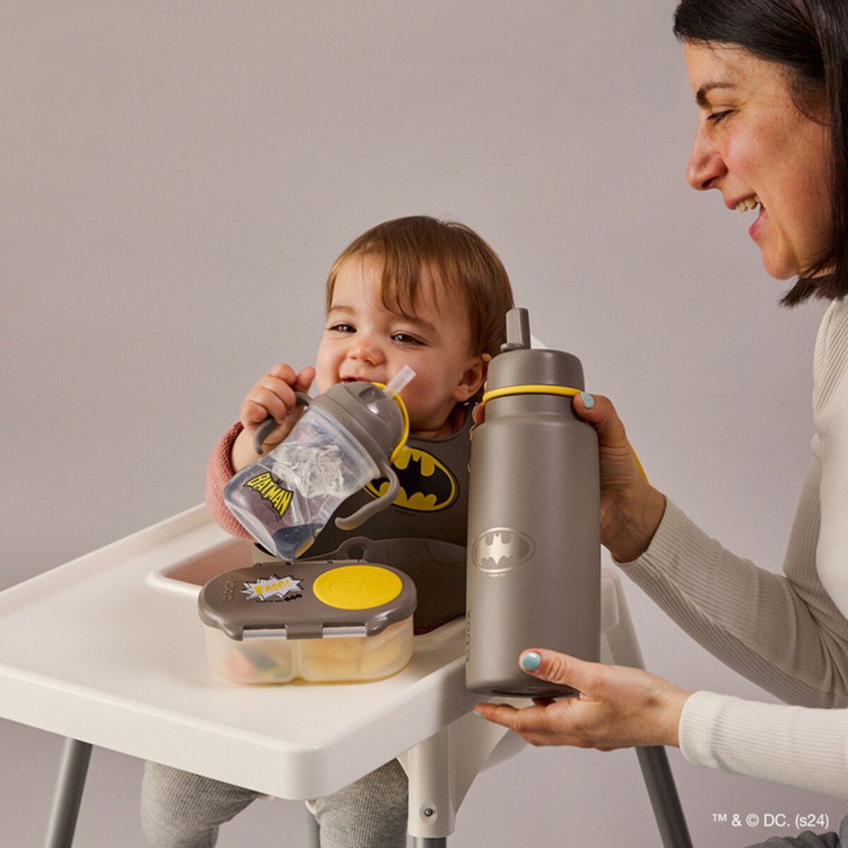 Batman Śniadaniówka do szkoły dla dziecka - szczelny snackbox na jedzenie i przekąski b.box