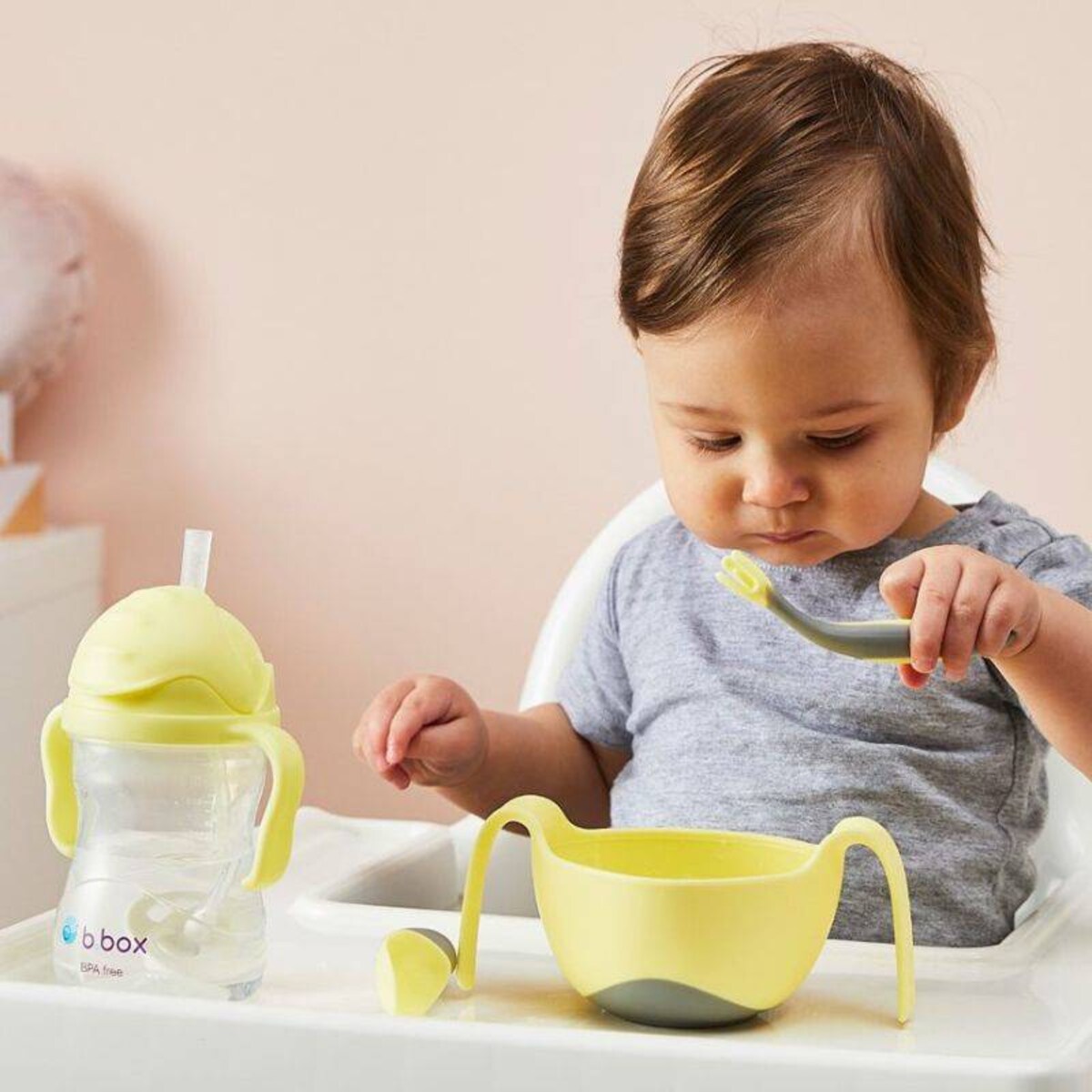 Bidon dla dzieci ze słomką 240 ml - kubek niekapek Gelato Tutti Frutti, b.box