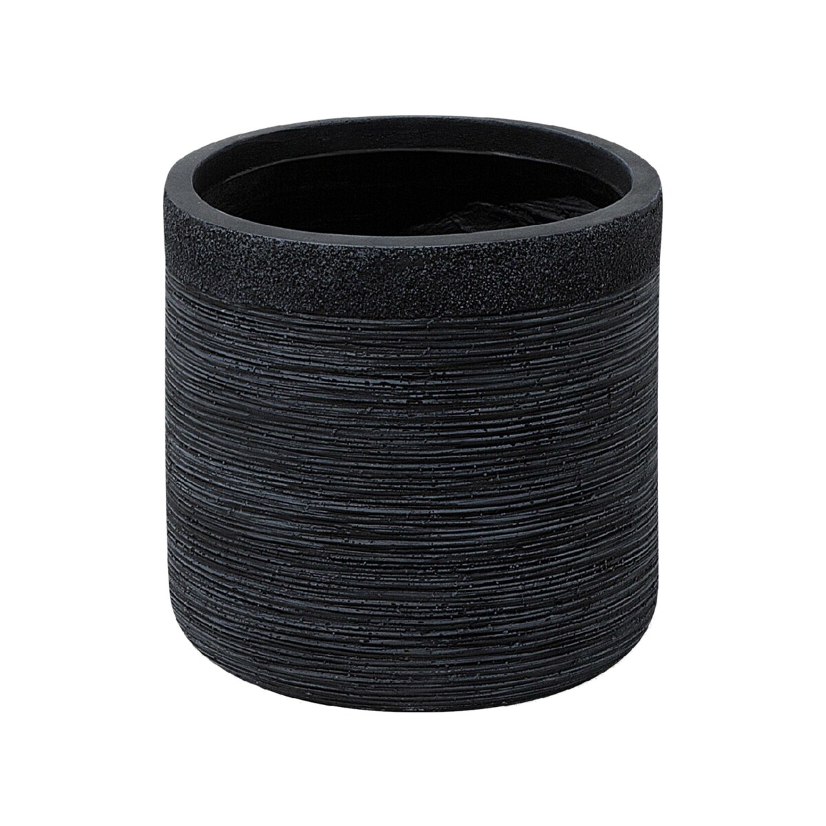 Doniczka 26 x 26 x 25 cm czarna SAMOS