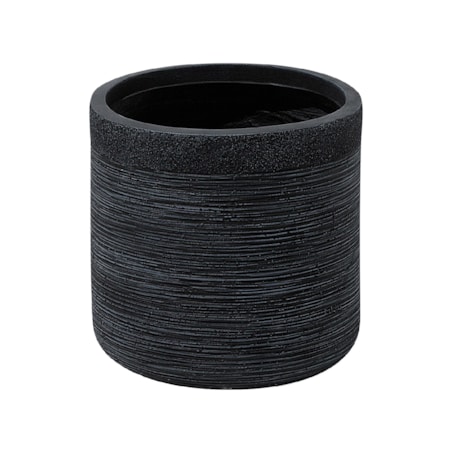 Doniczka 26 x 26 x 25 cm czarna SAMOS