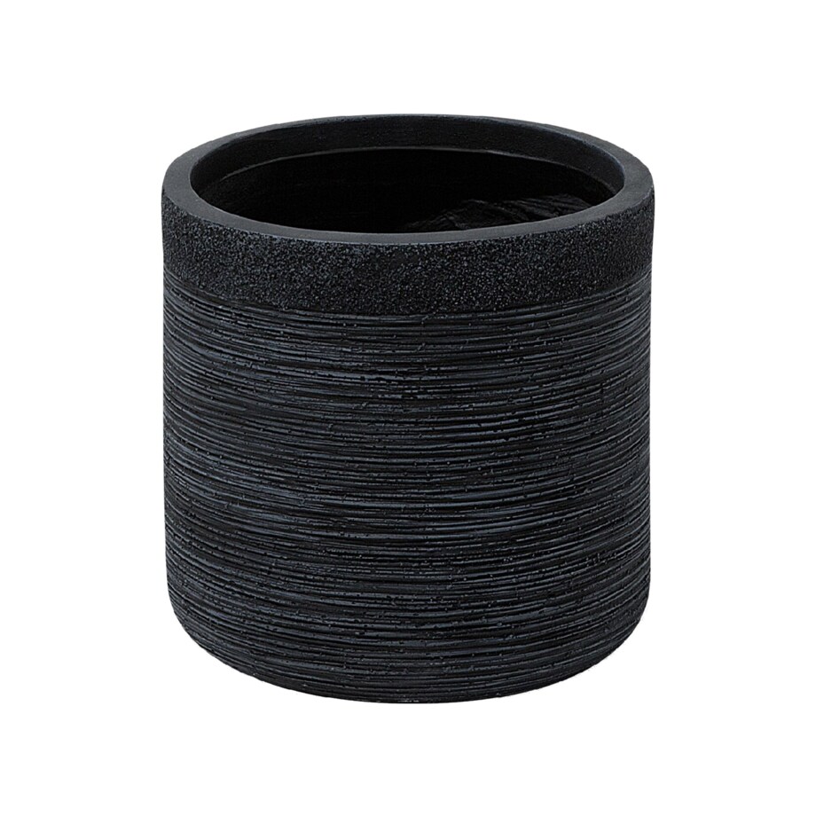 Doniczka 26 x 26 x 25 cm czarna SAMOS