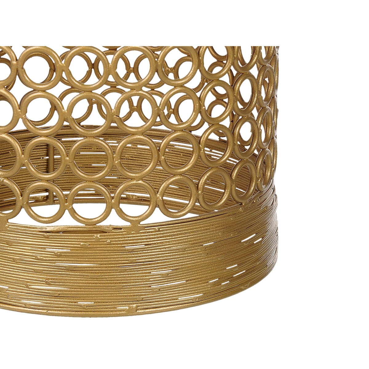 Stolik pomocniczy drewno mango jasne ze złotym WAIHI