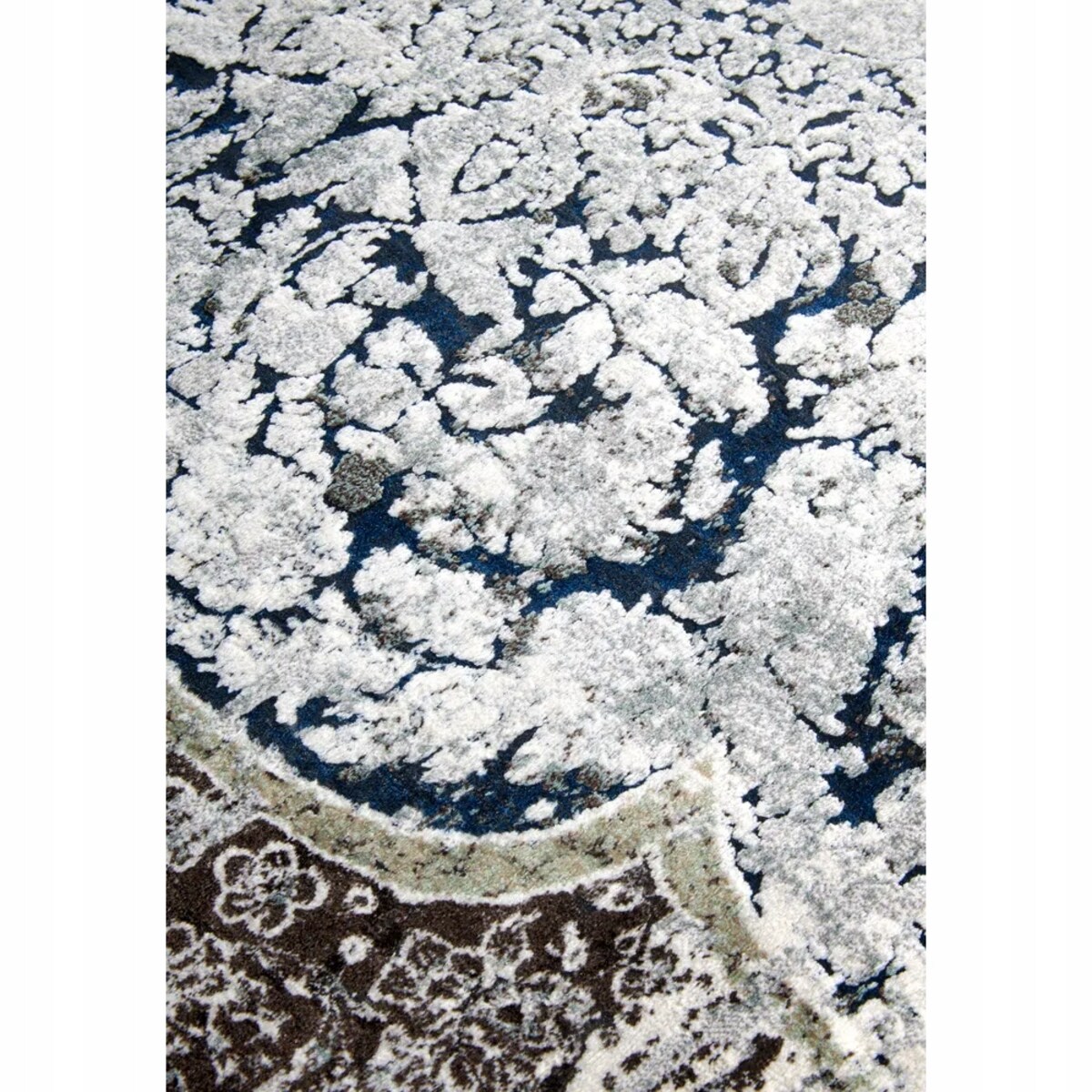 Dywan tradycyjny do salonu 115x170cm,klasyczny dywan kremowy z przetarciami