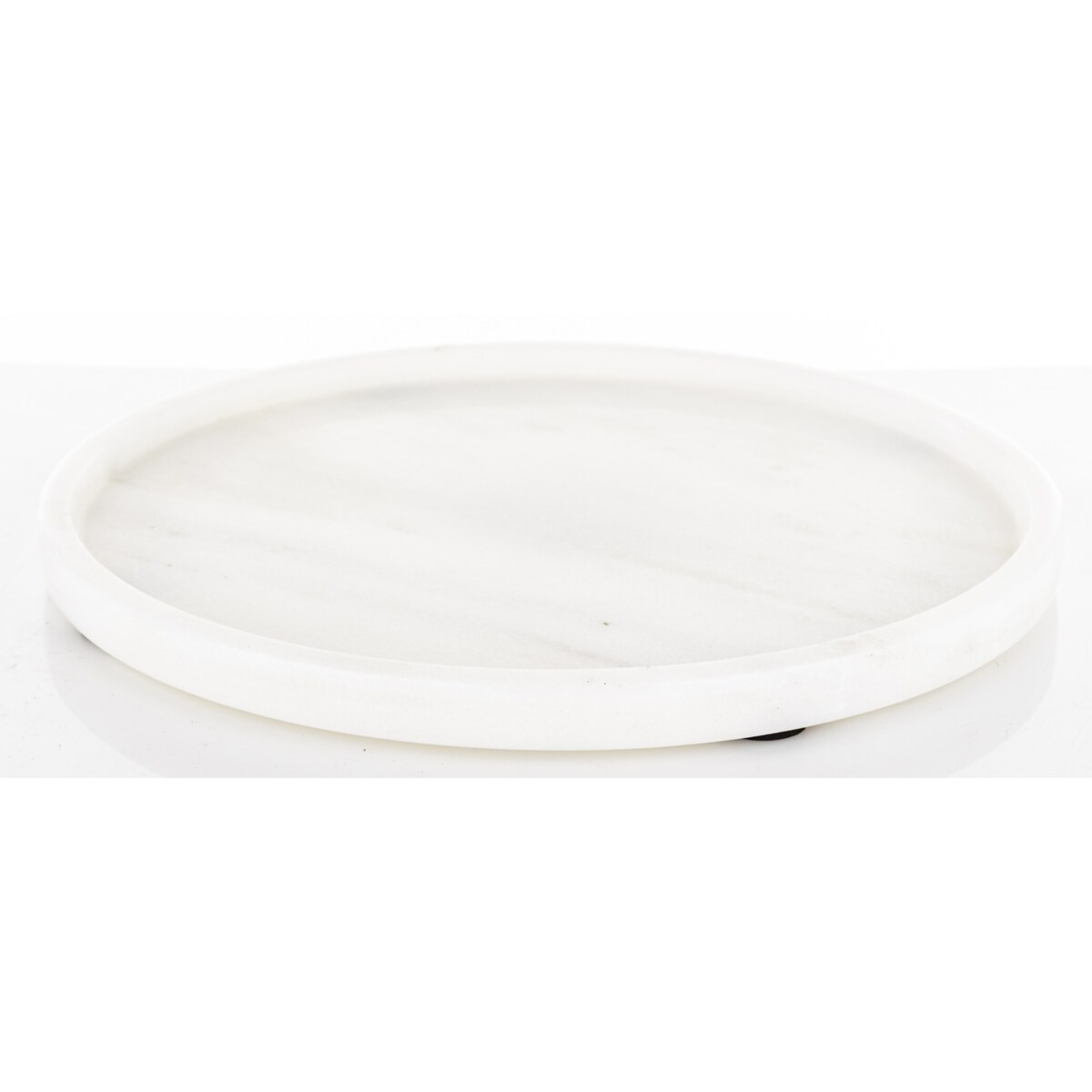 Taca dekoracyjna okrągła marmurowa 25x25 cm TREI
