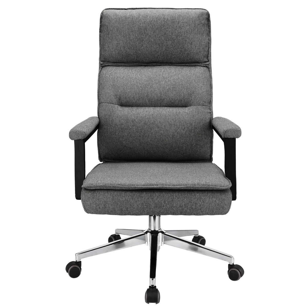 Fotel biurowy SEGO tkanina jasny szary