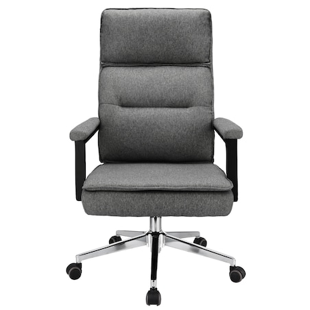 Fotel biurowy SEGO tkanina jasny szary
