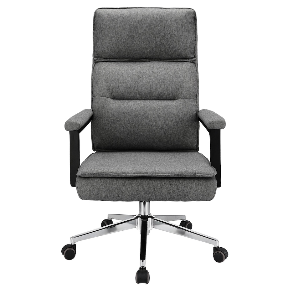 Fotel biurowy SEGO tkanina jasny szary