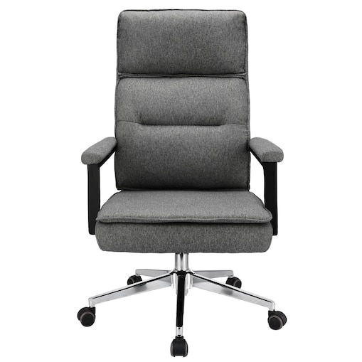 Fotel biurowy SEGO tkanina jasny szary