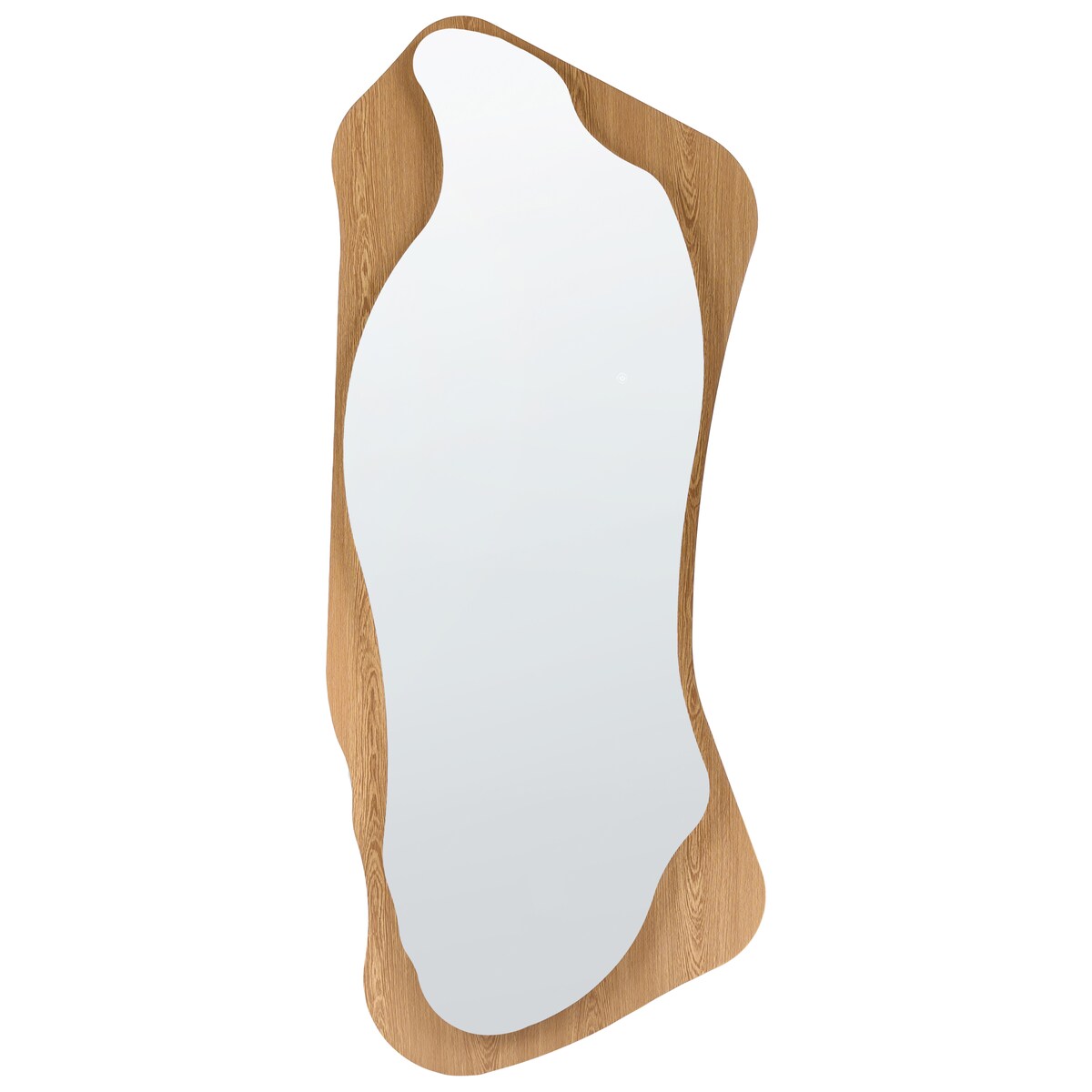 Lustro ścienne LAMBLORE 58 cm 171 cm LED Jasnobrązowy