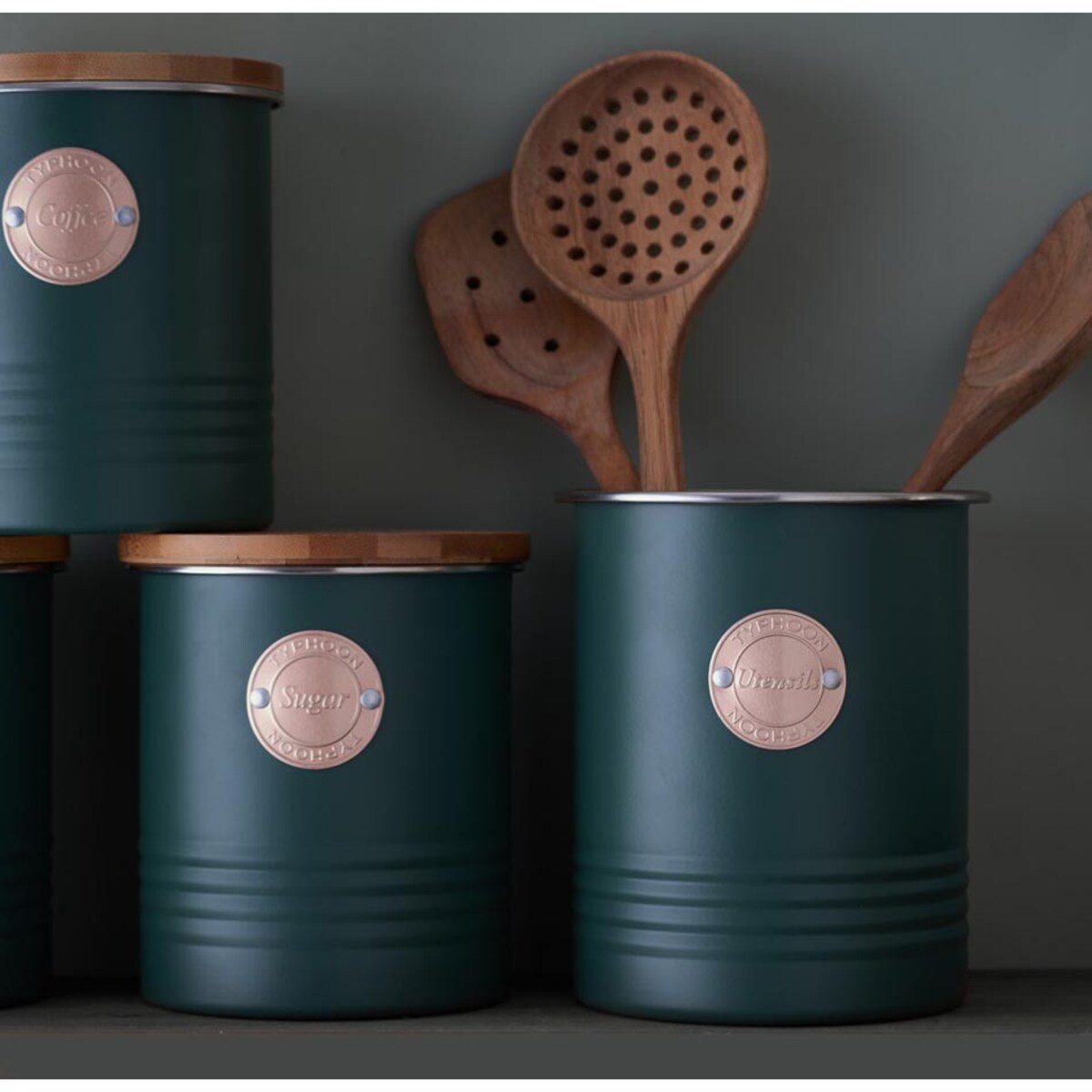 Pojemnik na herbatę ciemnozielony Living, 1000 ml, Typhoon