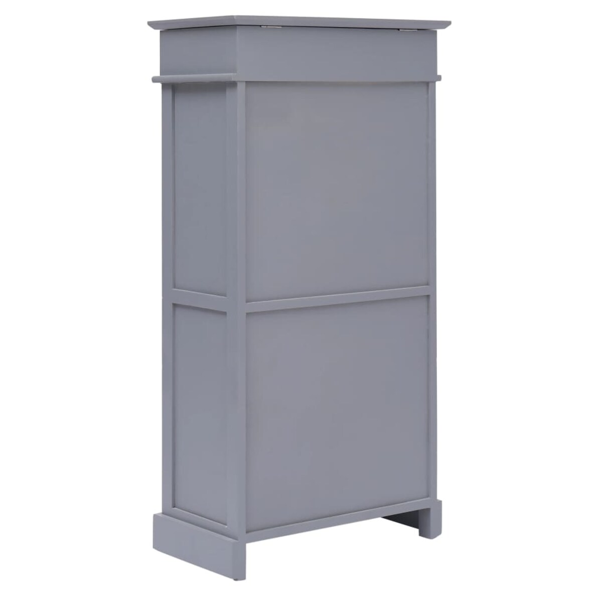 vidaXL Szafka na buty, szara, 50 x 28 x 98 cm, drewno paulownia
