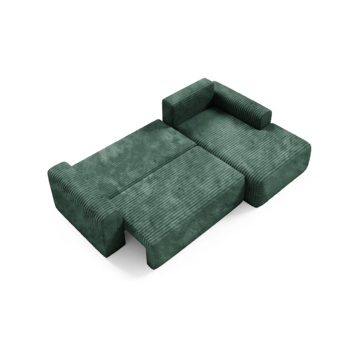 Narożnik SONTII z funkcją spania gruby sztruks Kolor: TILIA 39