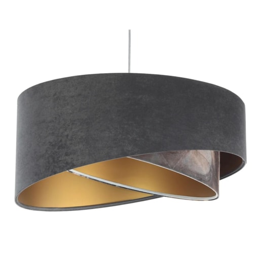 Lampa wisząca TOURMALINE szara/złota