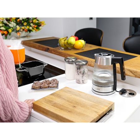 Czajnik z regulacją temperatury LAFE Crystal Glass 1,8l