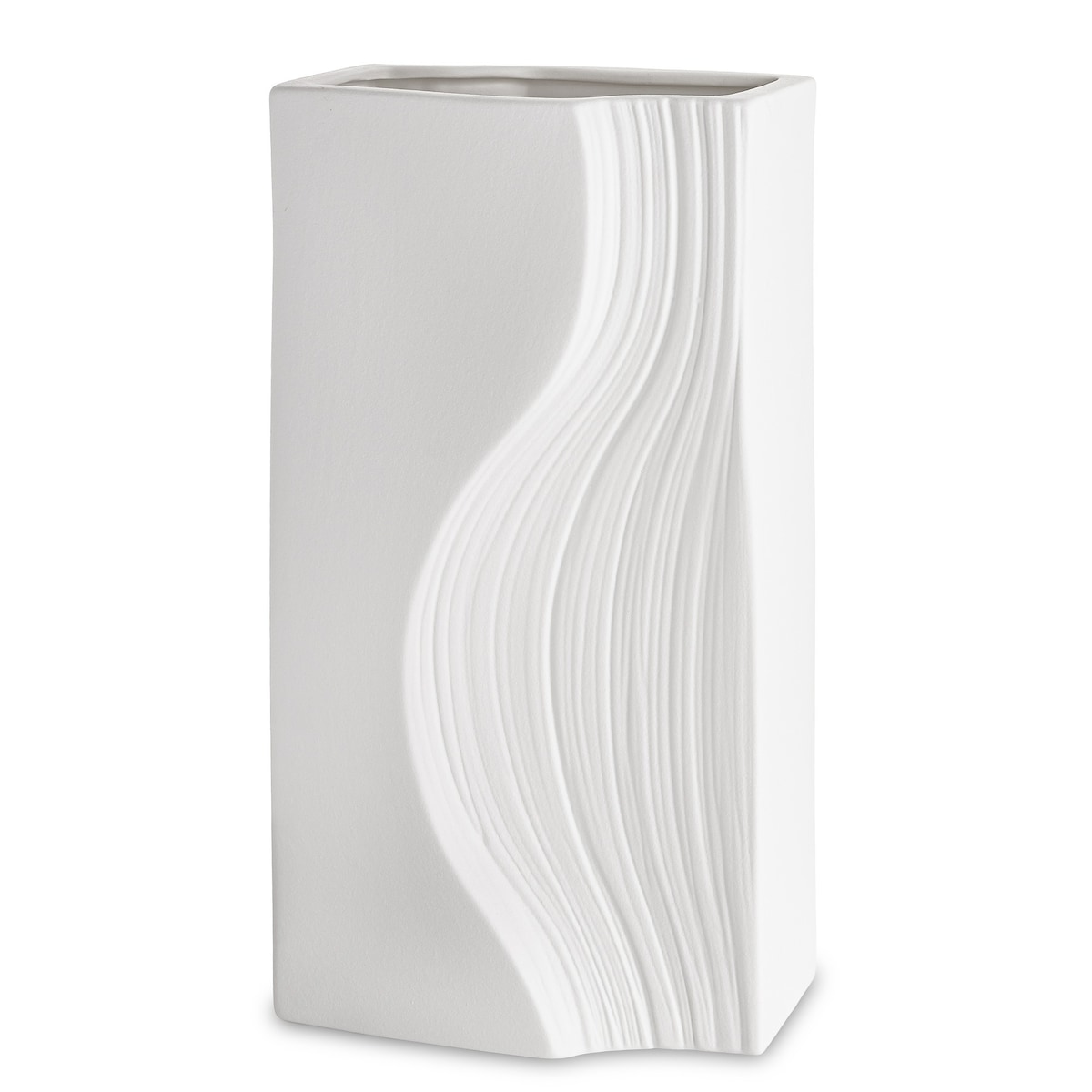 Wazon porcelanowy 35x17x12 cm PRINCIPE biały