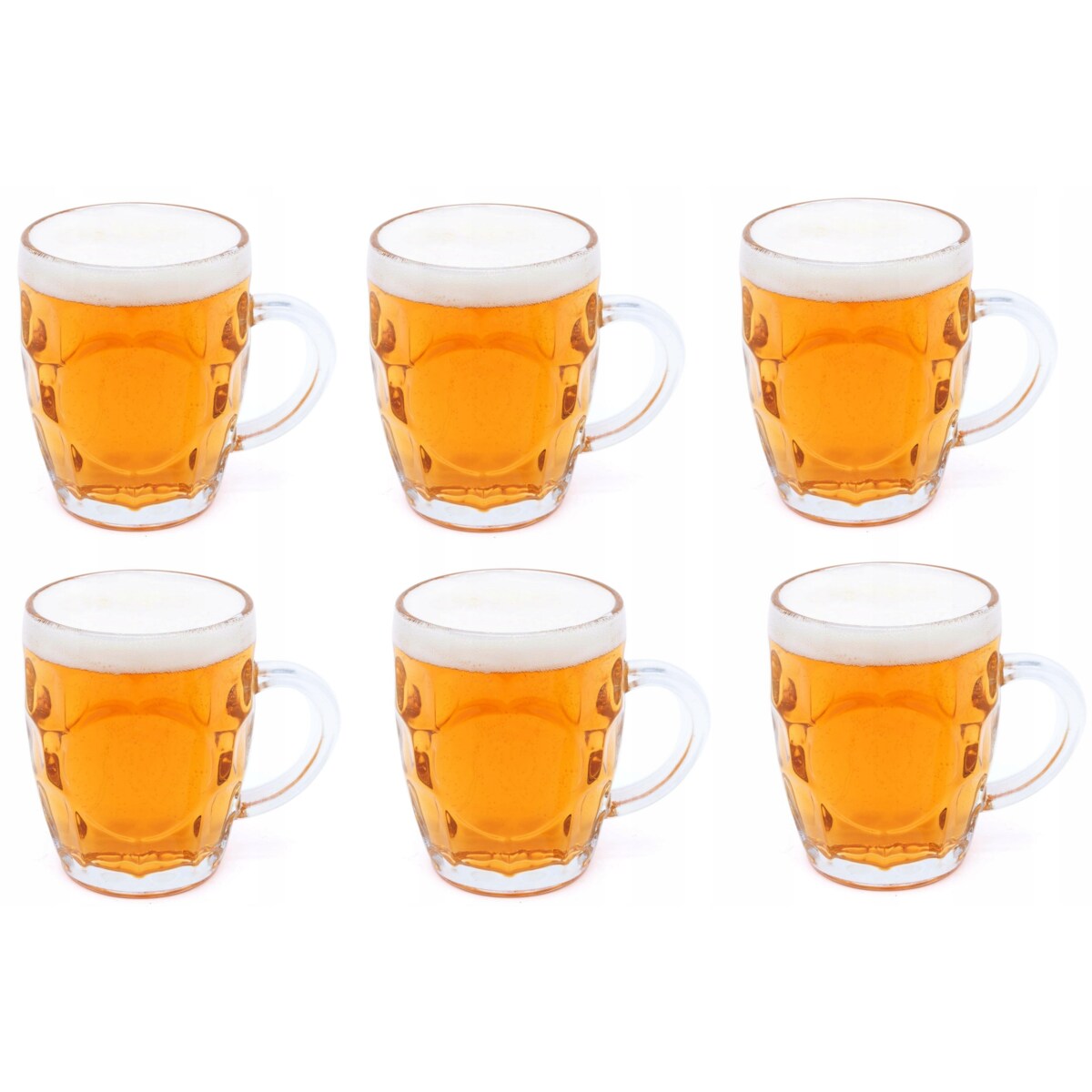 SZKLANY KUFEL na do piwa napoje z uchem 500 ml restauracji domu grill 6 szt