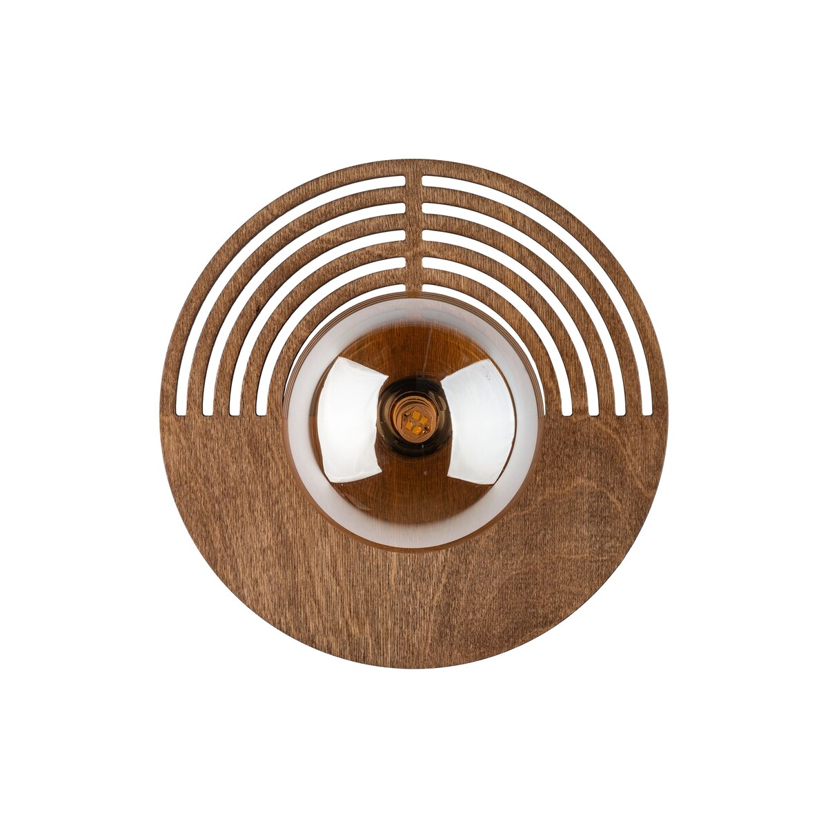 Kinkiet LUNAR WOOD 250 TK Lighting dębowo-brązowy G9 IP20 25 cm nowoczesna lampa ścienna z drewnem