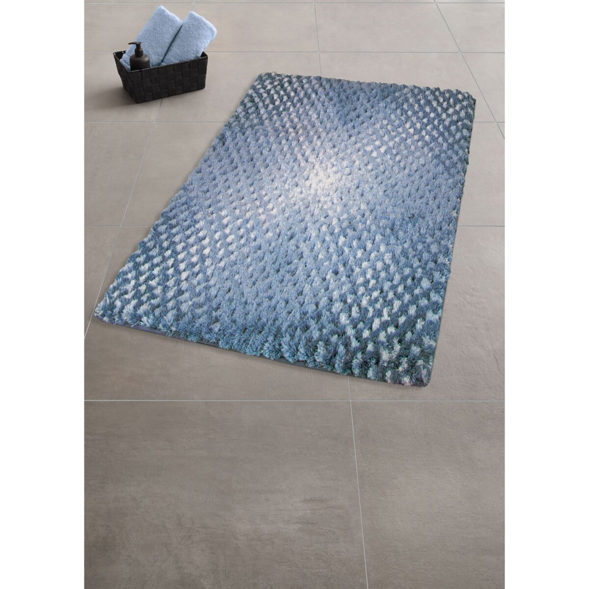 Kleine Wolke Cory Dywanik łazienkowy niebieski 60x100 cm