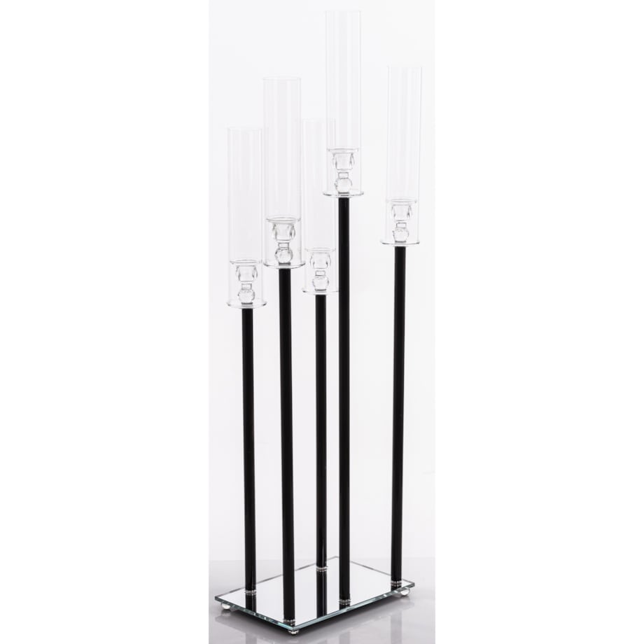 Świecznik ozdobny szklany na 5 świec 104x35x22 cm MULTISY