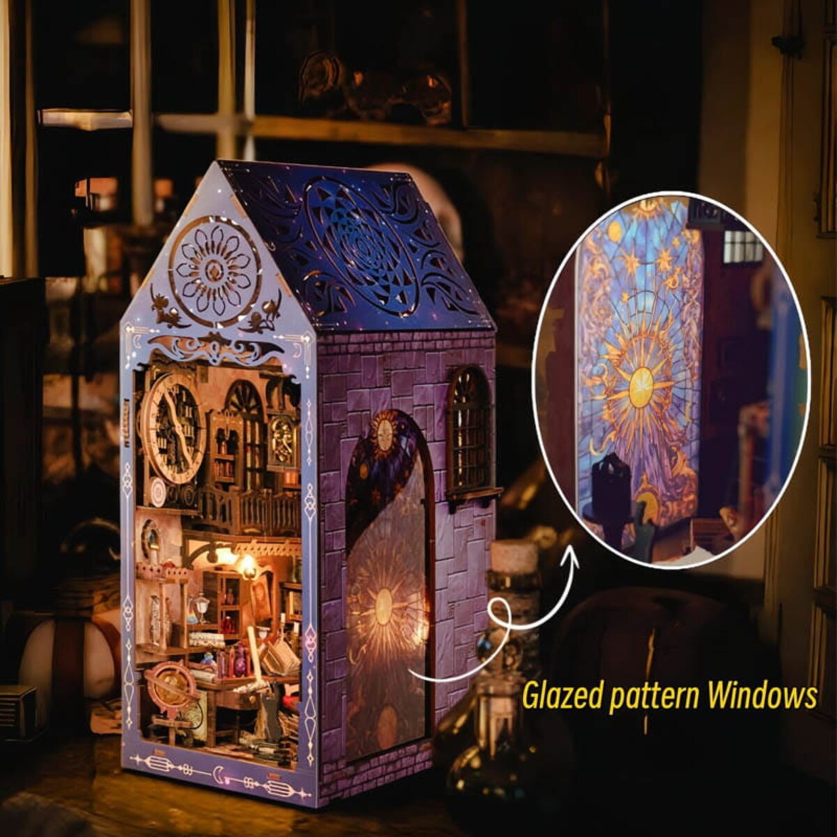 Miniaturowy domek Book Nook - Instytut wróżbiarstwa