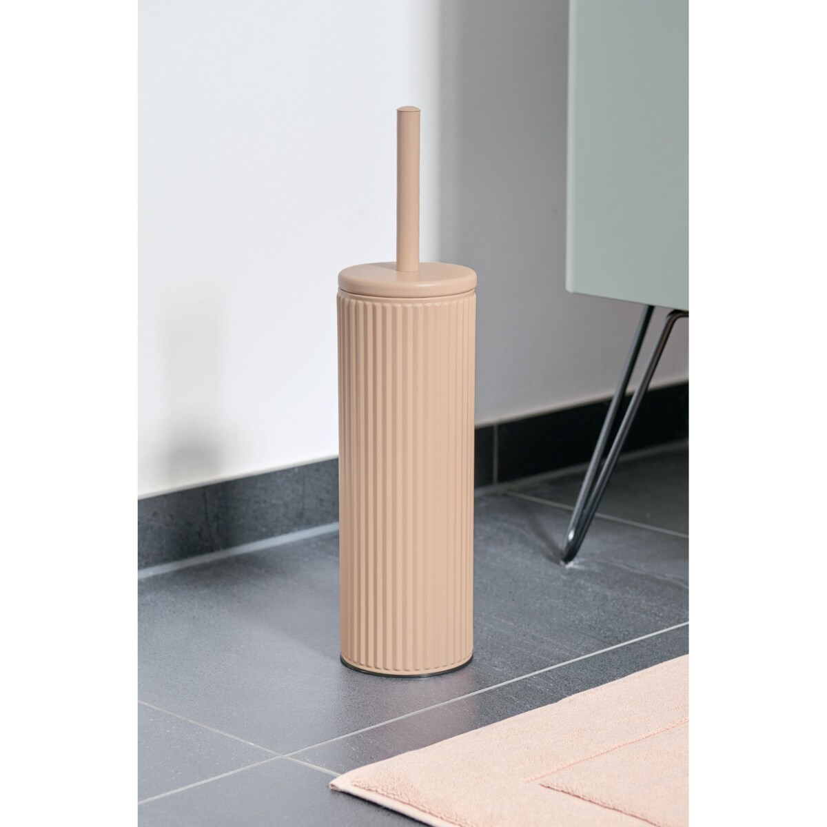 Szczotka toaletowa do WC 40x9,7 cm ALMOND beżowy