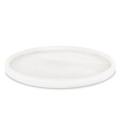 Taca dekoracyjna okrągła marmurowa 25x25 cm TREI