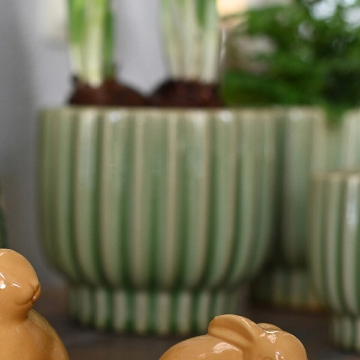DONICA DONICZKA CERAMICZNA ZIELONA 10cm na sukulenty okrągła do salonu