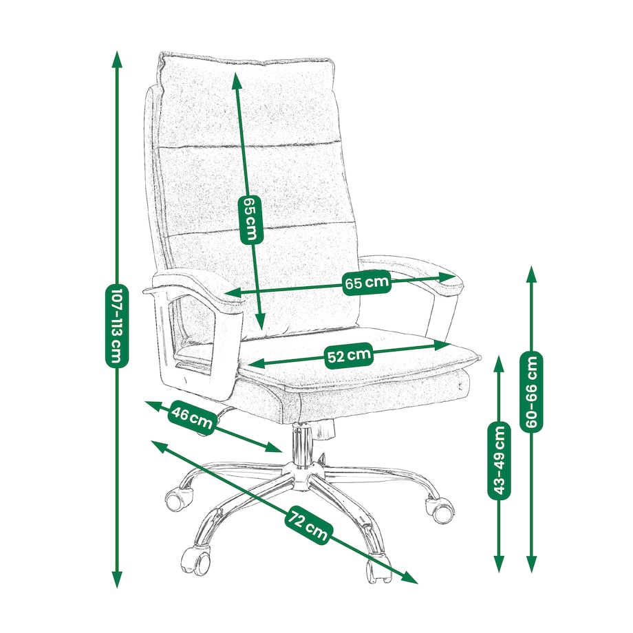 Fotel biurowy ESPO tkanina jasny szary