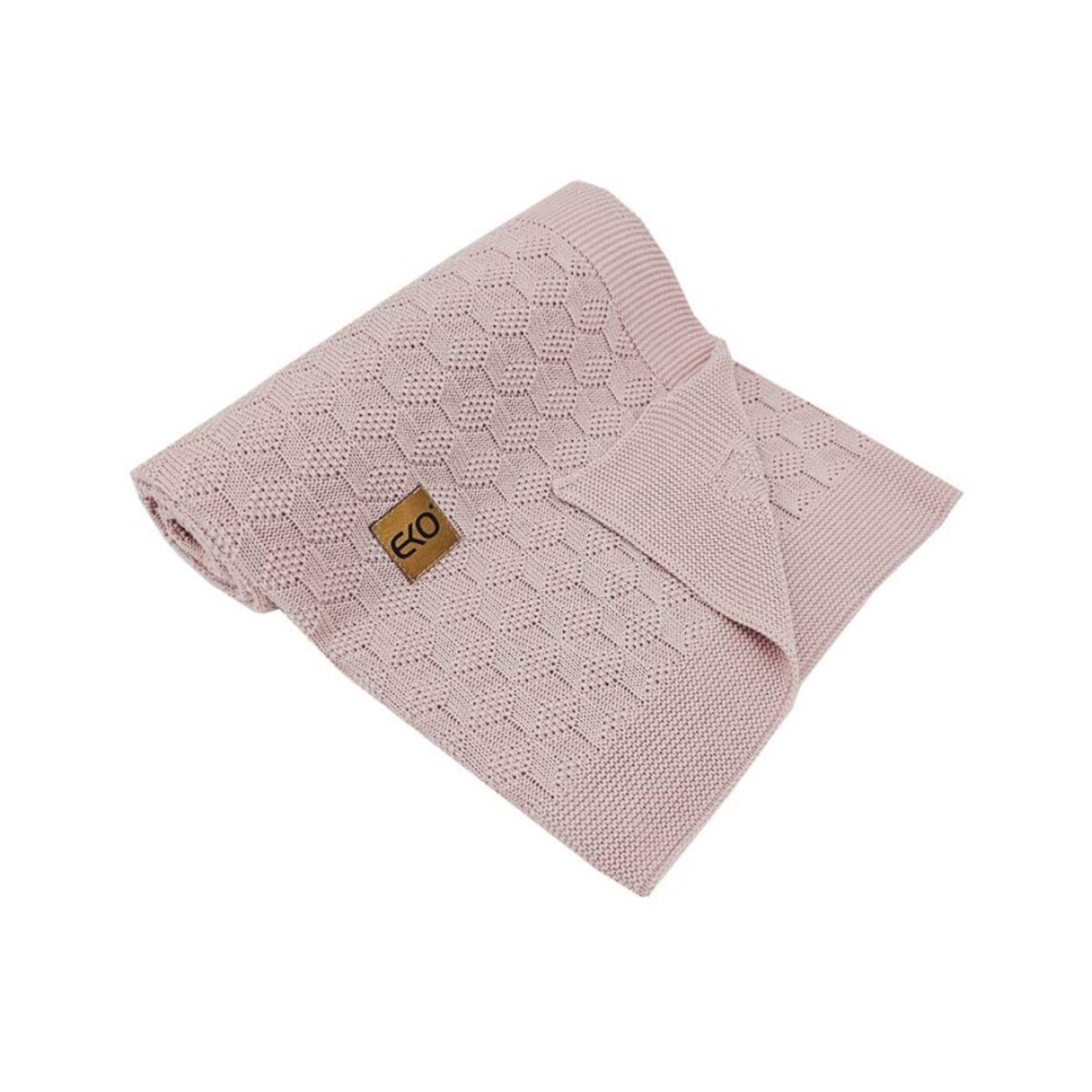 Kocyk bambusowy dla dziecka PUDROWY RÓŻ