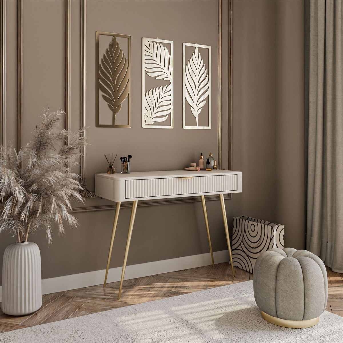 Konsola SCARLETT z szufladą beżowa