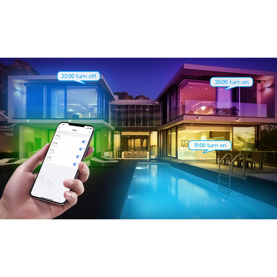 inteligentna żarówka wifi wb a60 e27 12w rgb+cct