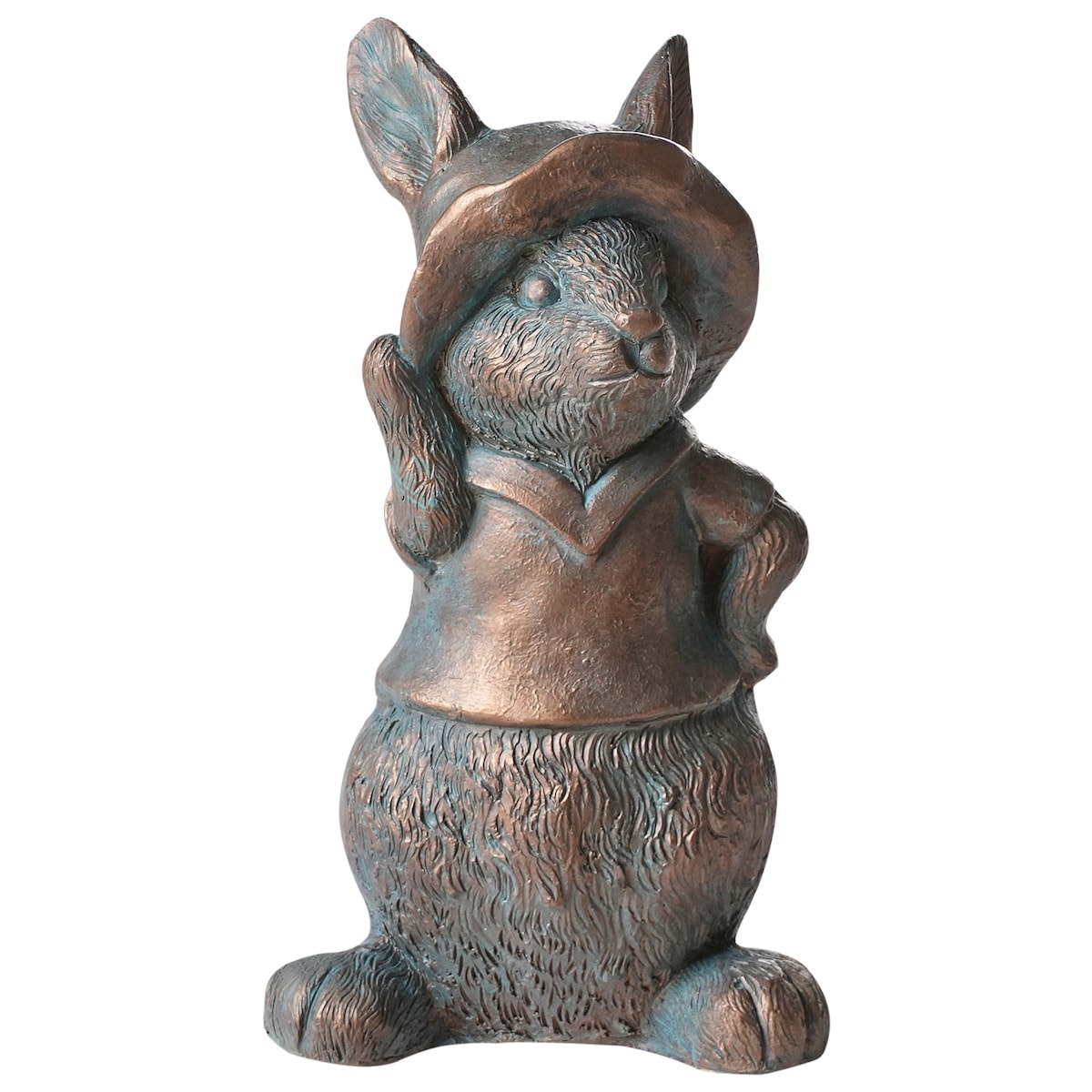 Figurka ogrodowa KONAKRY Królik 37 cm Brązowy