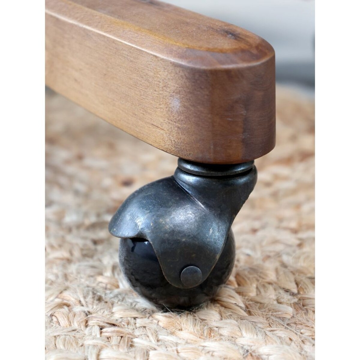 Krzesło biurowe retro z plecionką wiedeńską