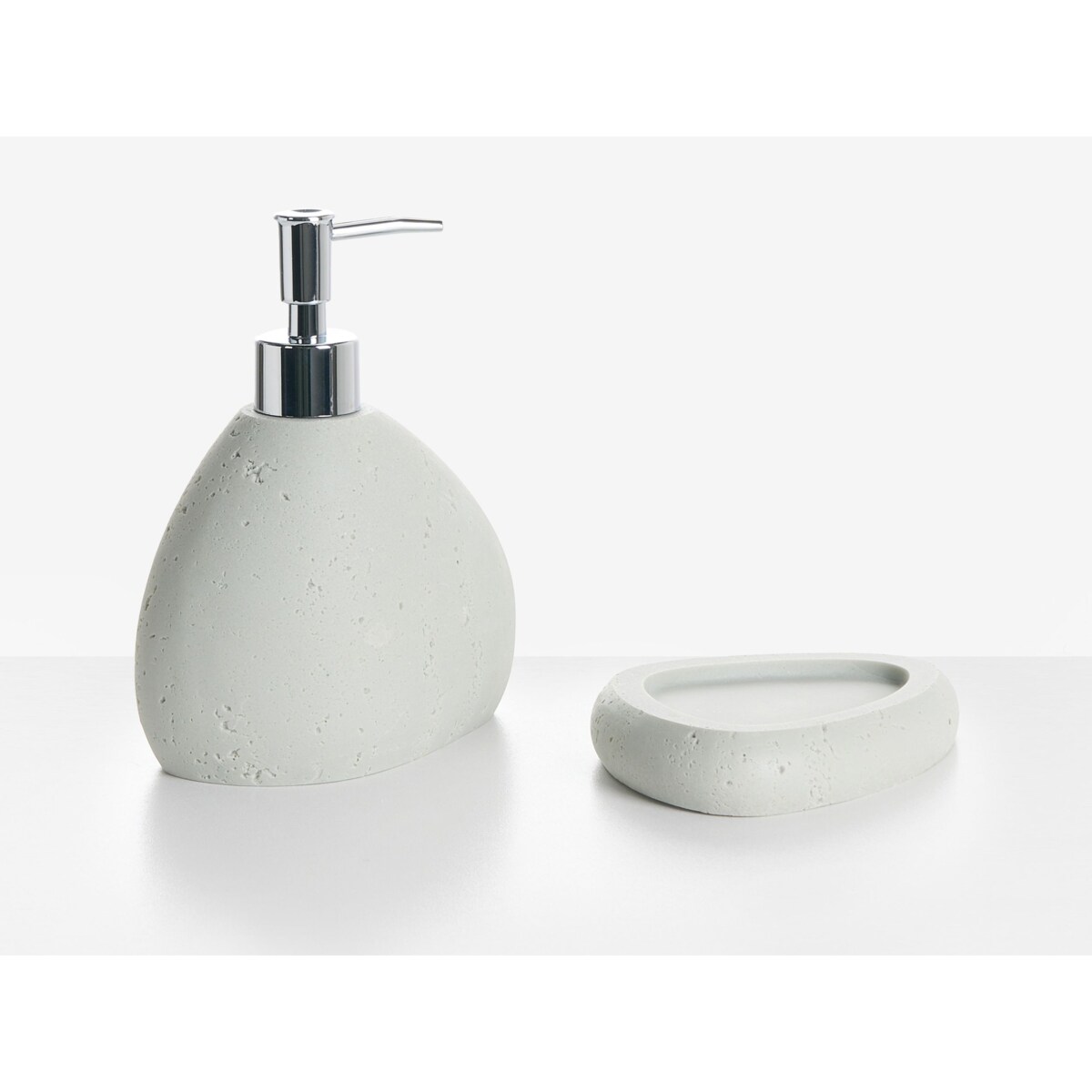 Zestaw akcesoriów łazienkowych 5 elementów COATA Jasnoszary