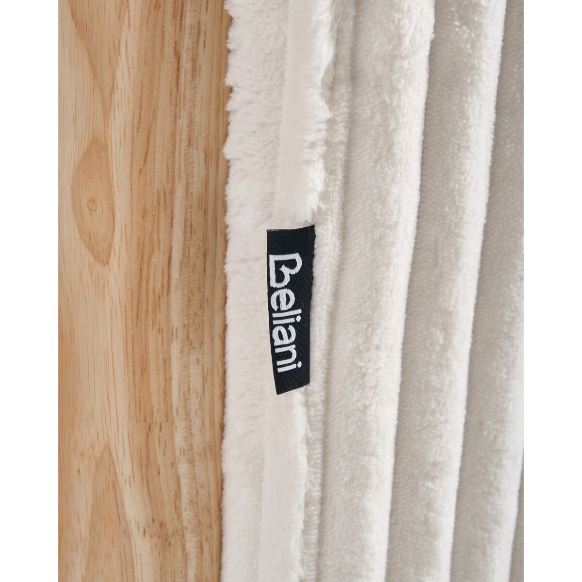 Fotel bujany SORSELE Sztruks Biały