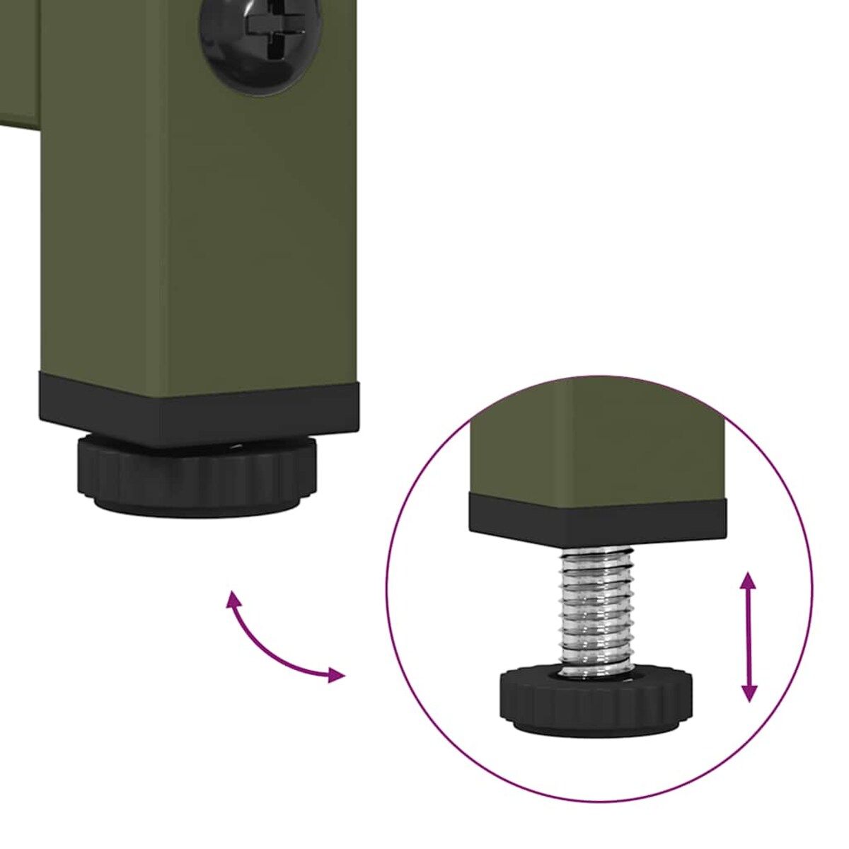 vidaXL Szafka RTV, oliwkowa, 68x39x60,5 cm, stal walcowana na zimno