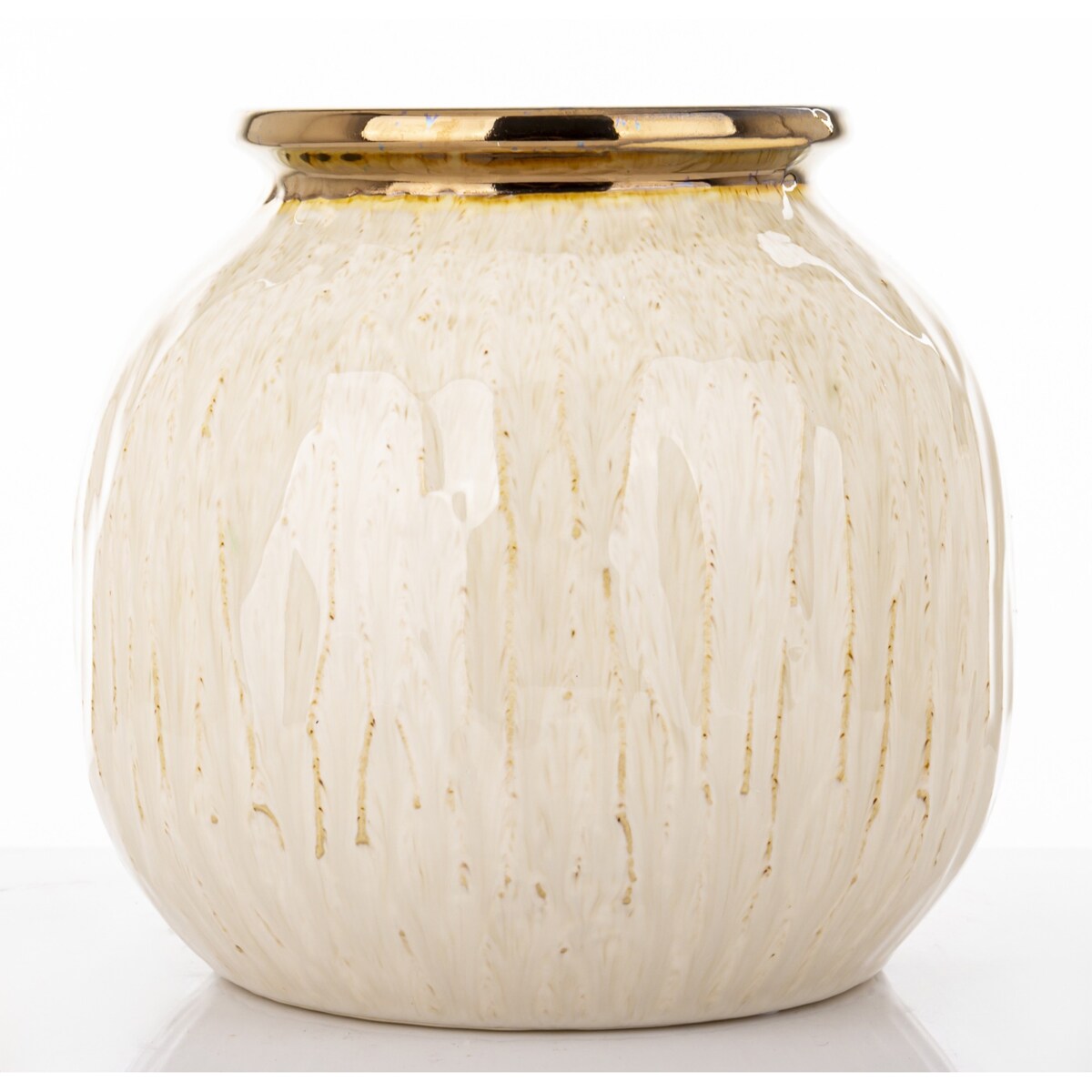 Wazon ceramiczny 20x20x20 cm MEEKE-3 small biały