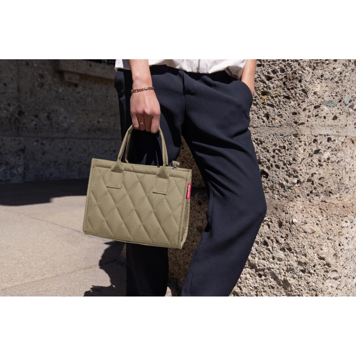 Torba DAILY SHOPPER XS, rhombus olive