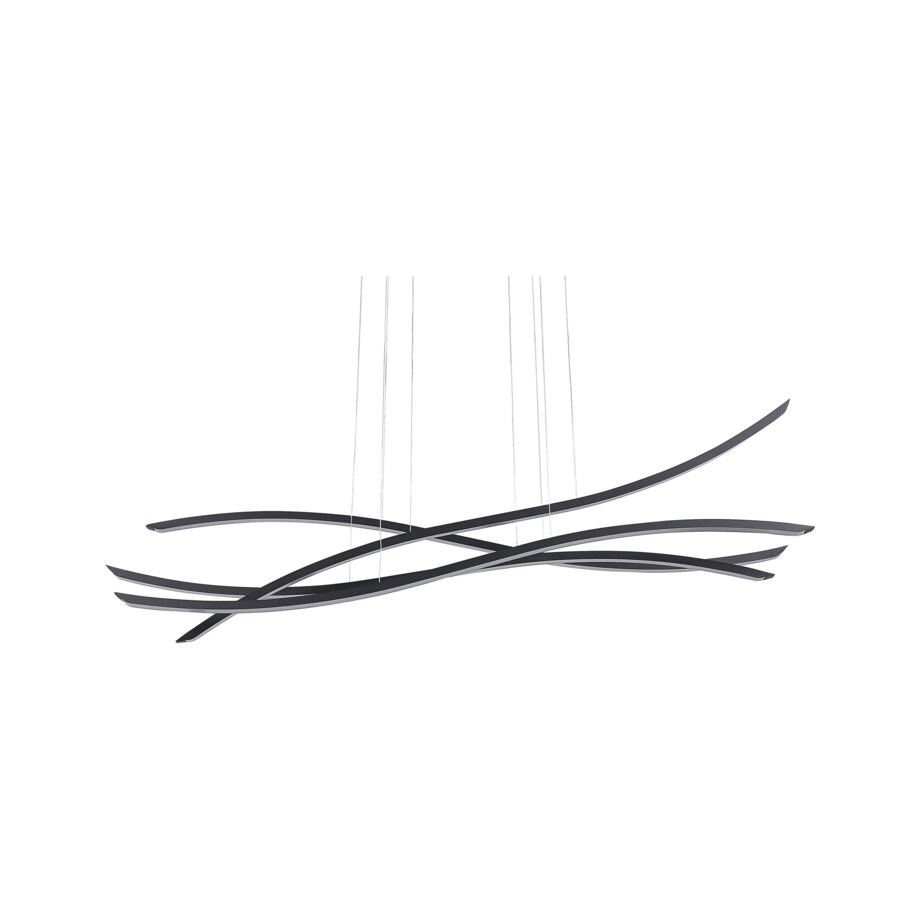 Lampa wisząca LED 4 punktowa metalowa czarna CALAO