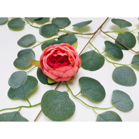 KWIATY sztuczne piwonia RÓŻOWA główka do stroika wiązanki wyrobowa święta