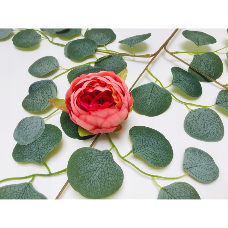 KWIATY sztuczne piwonia RÓŻOWA główka do stroika wiązanki wyrobowa święta