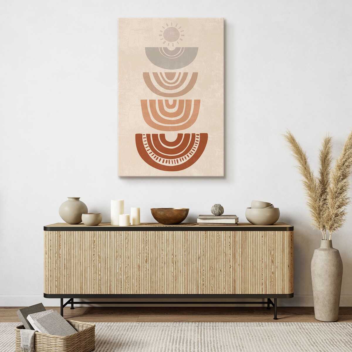 Obraz Styl Boho Kształty Starożytne 80x120cm