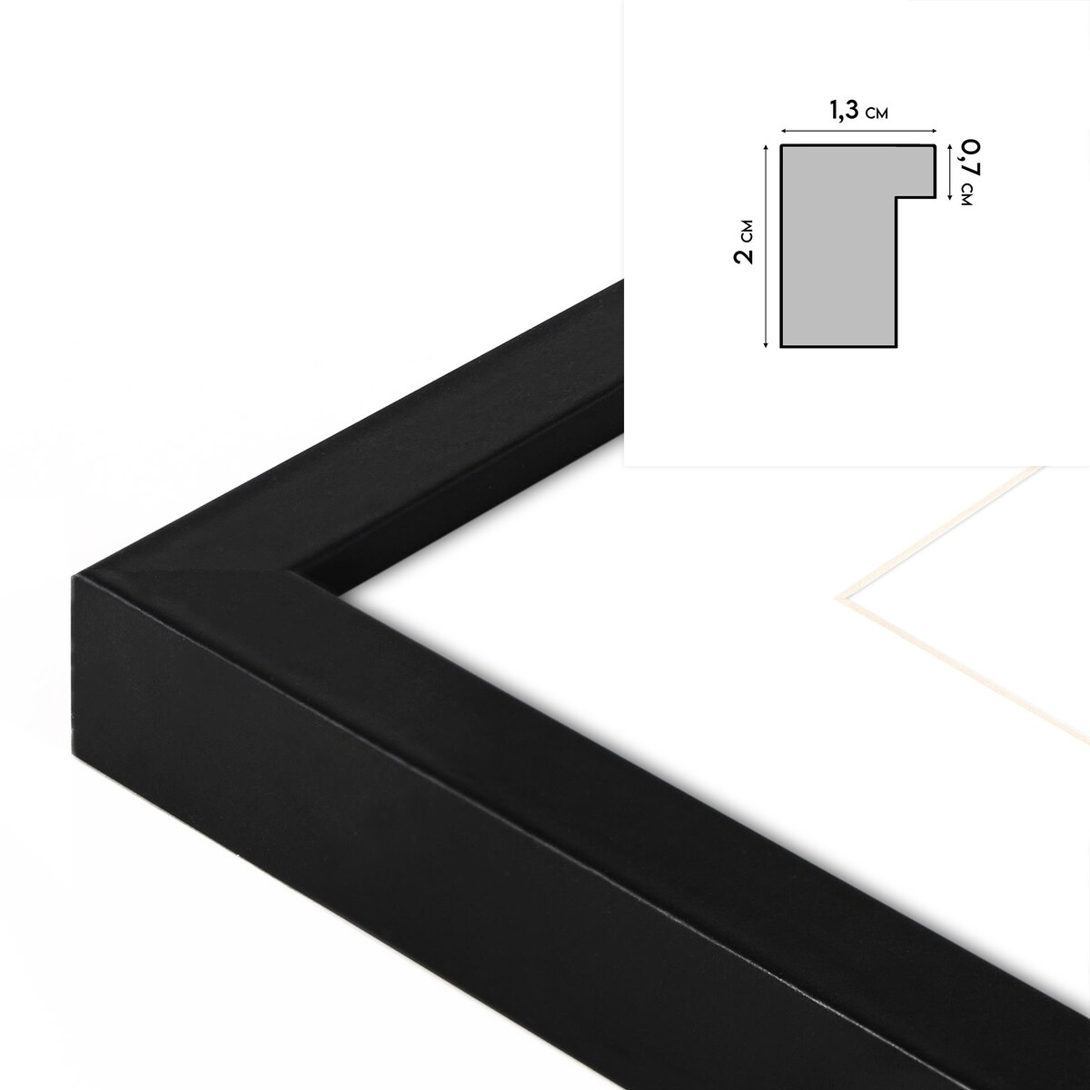 Ramka na 4 zdjęcia 1x 21x30 cm 3x 9x9 cm rama czarna 40x40 cm foto galeria zdjęć FRAMAI