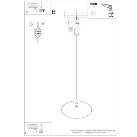 Lampa wisząca NOX 40 zielona oliwka