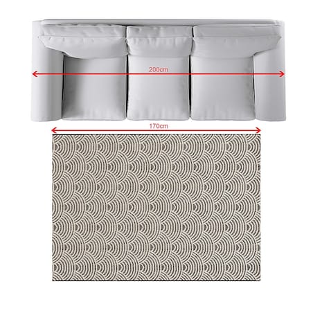 Dywan Jersey Home beige/black 120x170cm, 120x170cm