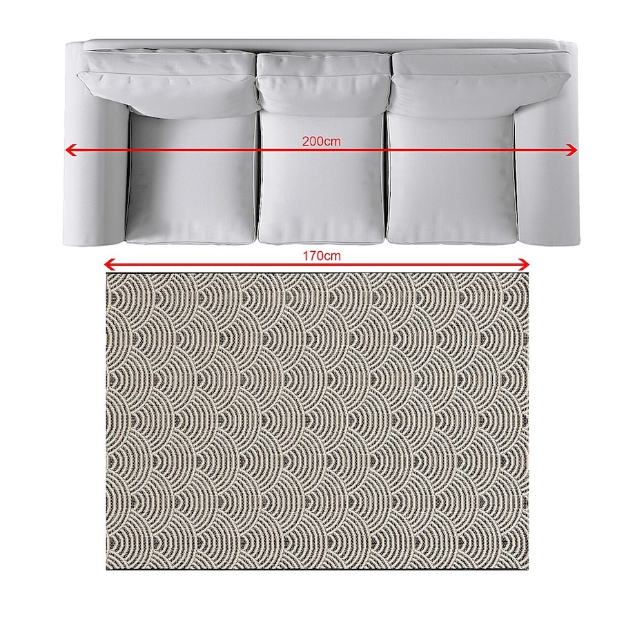 Dywan Jersey Home beige/black 120x170cm, 120x170cm